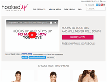 Tablet Screenshot of hookedupshapewear.com